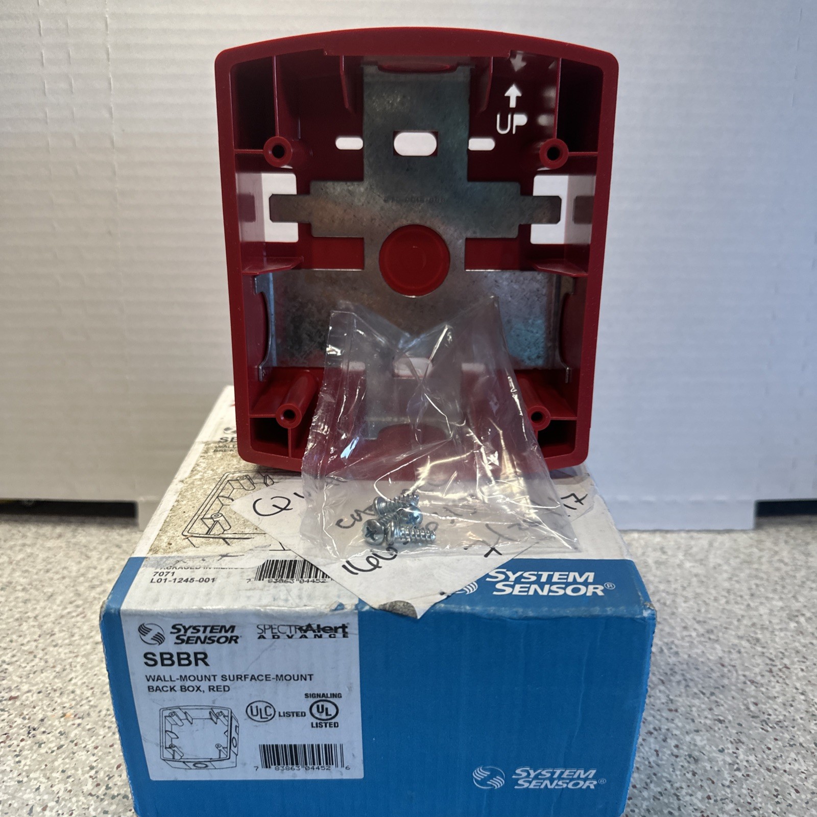 **NEW** System Sensor SBBR – Wall Mounted Surface Box Red