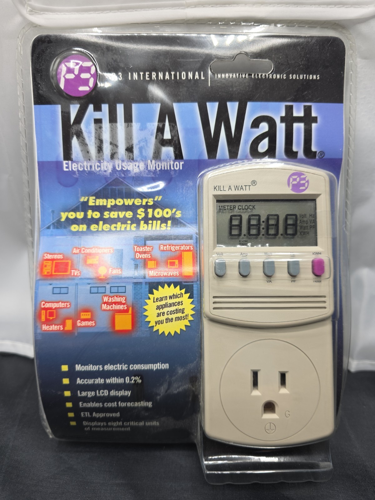 P3 International Kill A Watt P4400 Electricity Usage Monitor Power Meter New