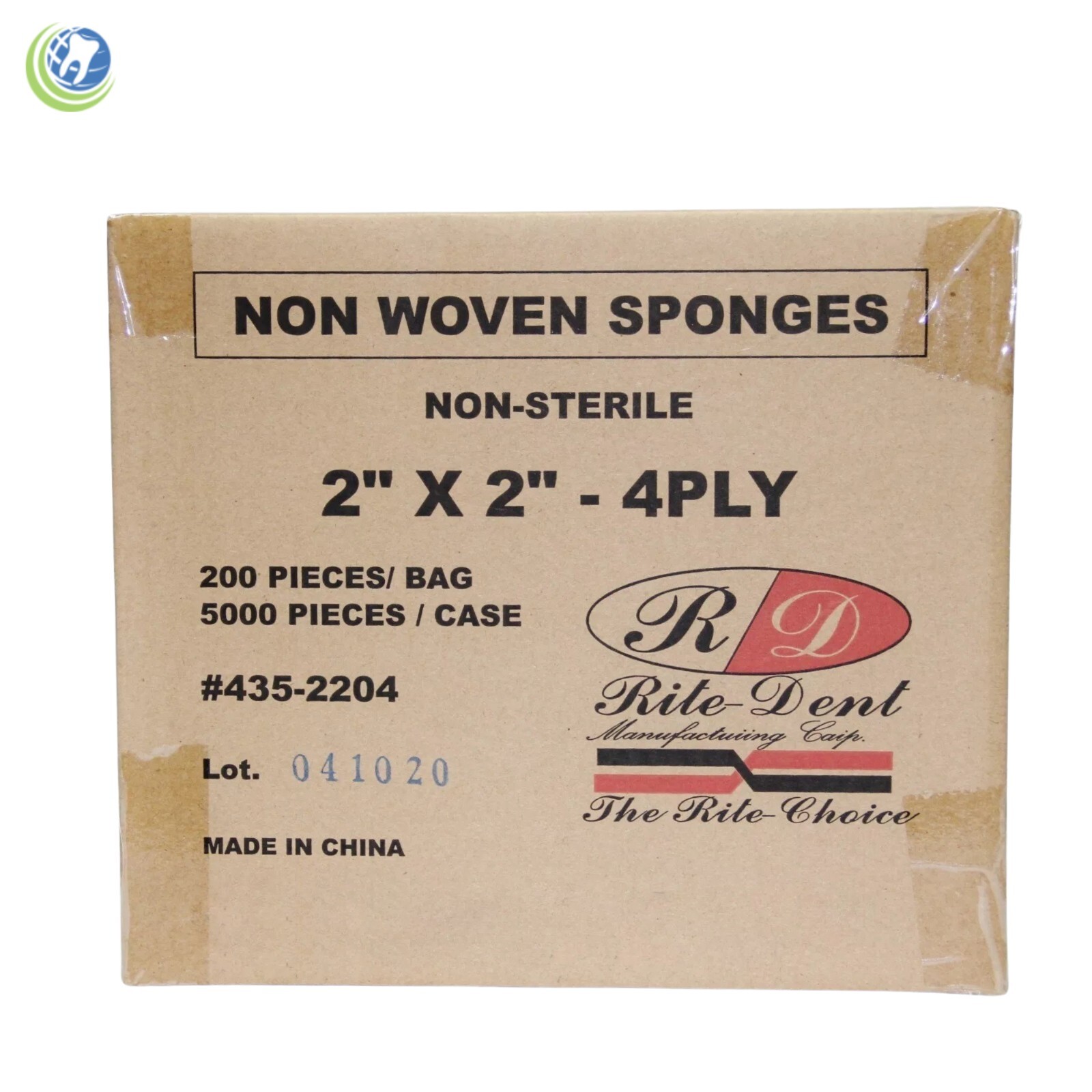 GAUZE 2 X 2 4 PLY NON WOVEN CASE OF 5,000 DENTAL MEDICAL HOSPITAL HYGIENIST