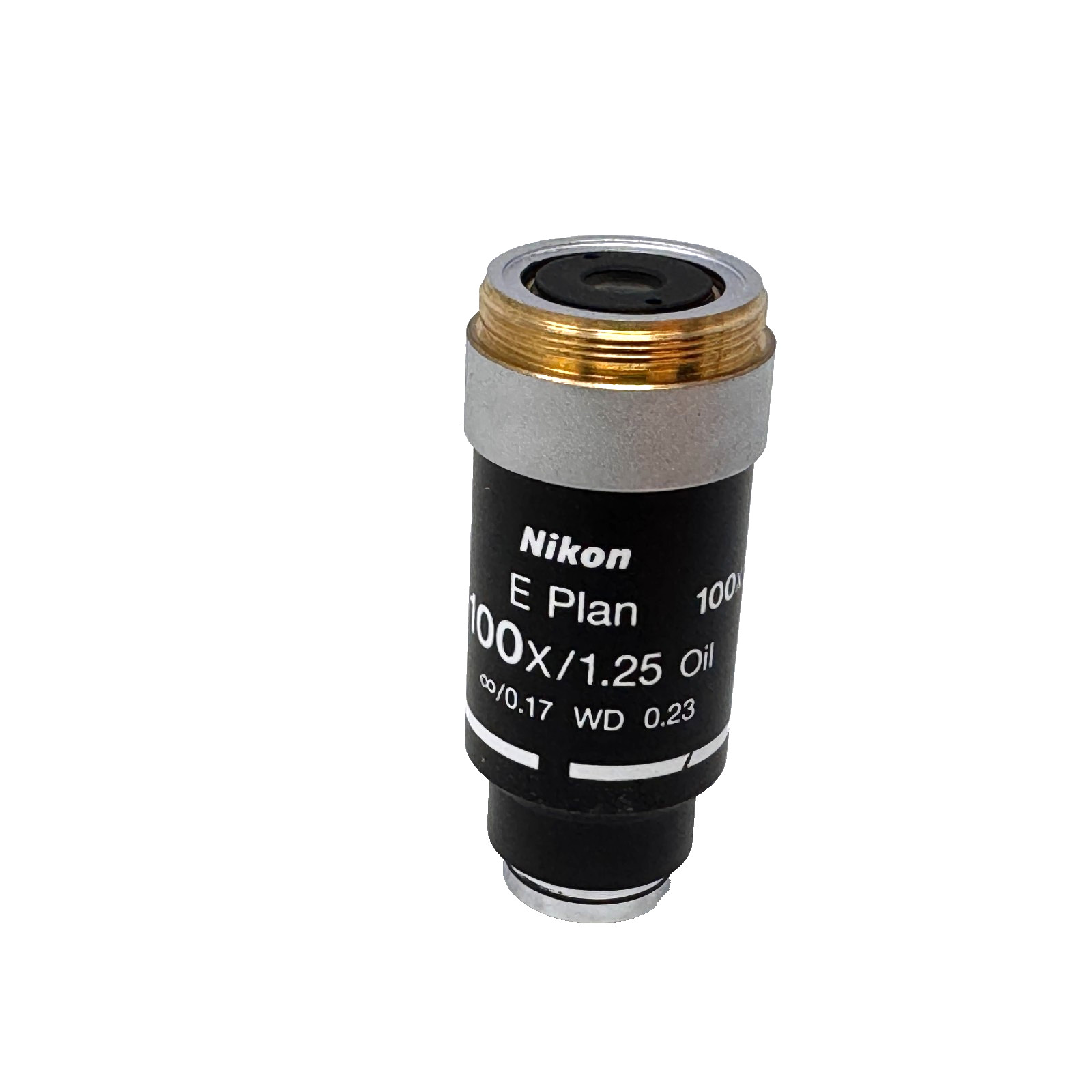 Nikon E Plan 100x/1.25 Oil Microscope Objective $infty$/0.17 WD 0.23 | Infinity