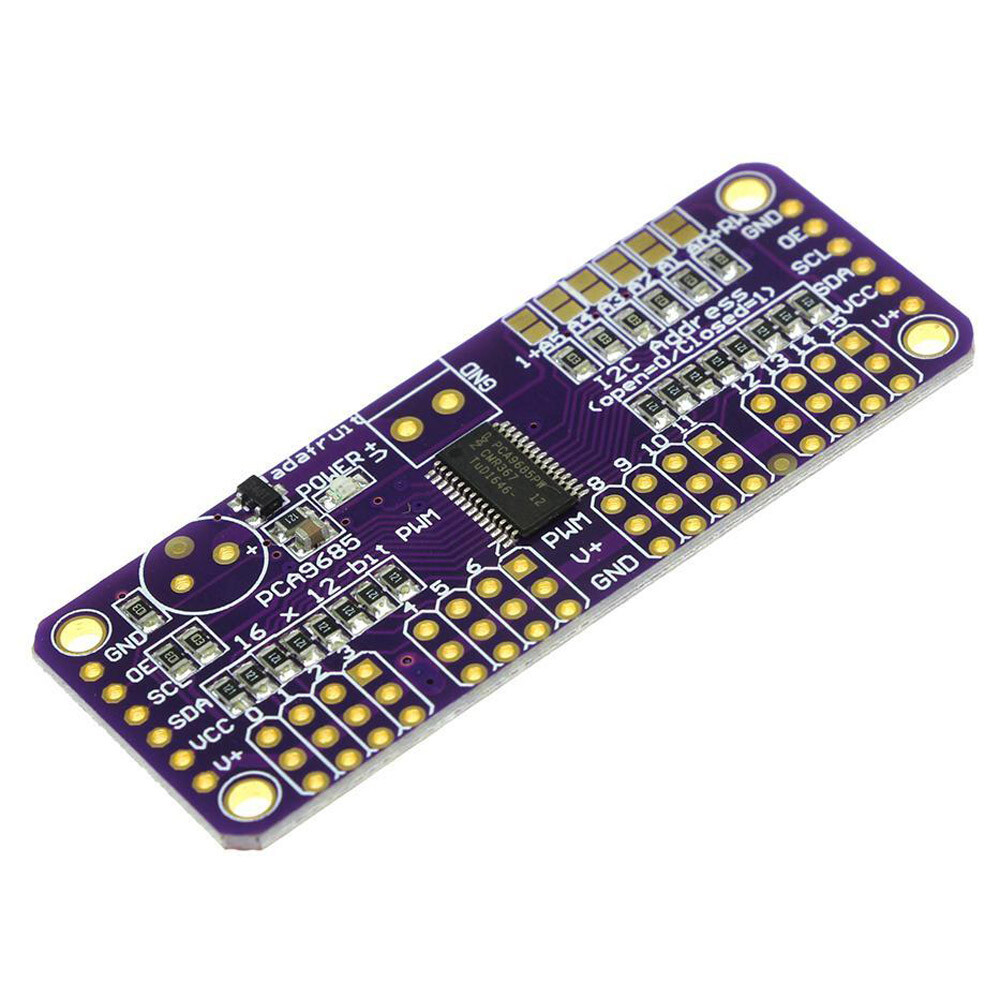 PCA9685 16-Channel 12-Bit I2C PWM Servo Motor Driver Module For Arduino
