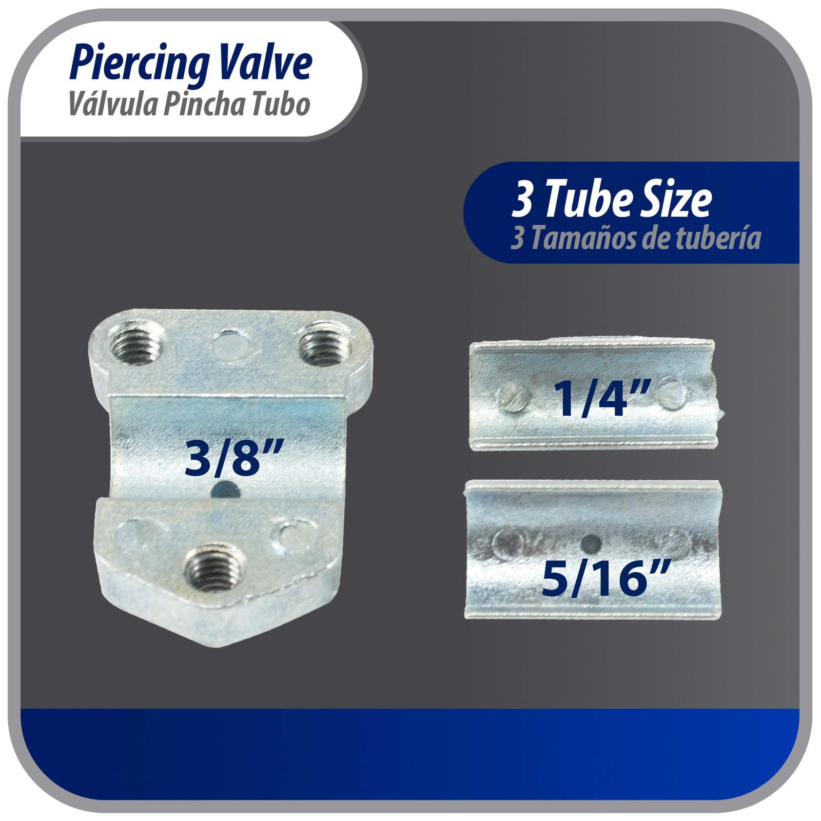 Appli Parts APT-PV110 1/4, 5/16, 3/8 in Bullet Piercing Valve kit with tube size