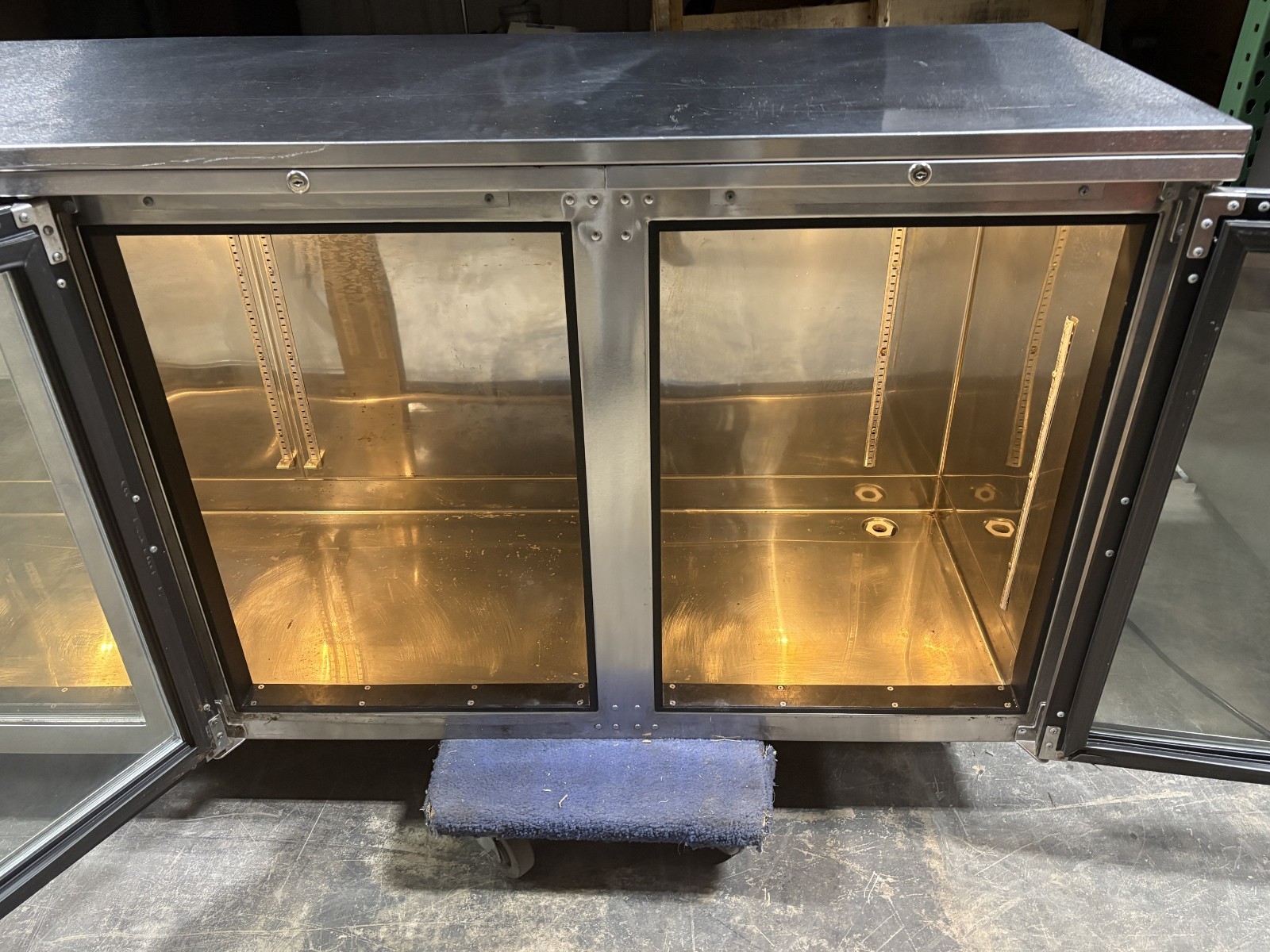 Perlick BBS108 108″ Back-Bar Refrigerator 4 Swinging Glass Doors, Stainless 120V