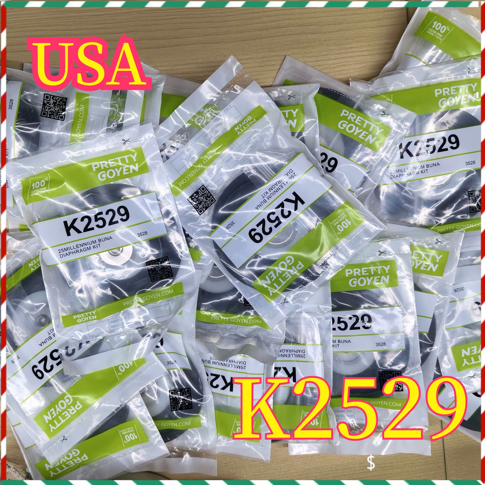 K2529 PRETTY GOYEN Diaphragm Repair Kit High Type Brand New Fast Shipping