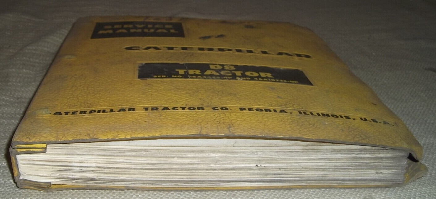CAT CATERPILLAR D8 D8H TRACTOR DOZER SERVICE SHOP REPAIR MANUAL BOOK 36A 46A