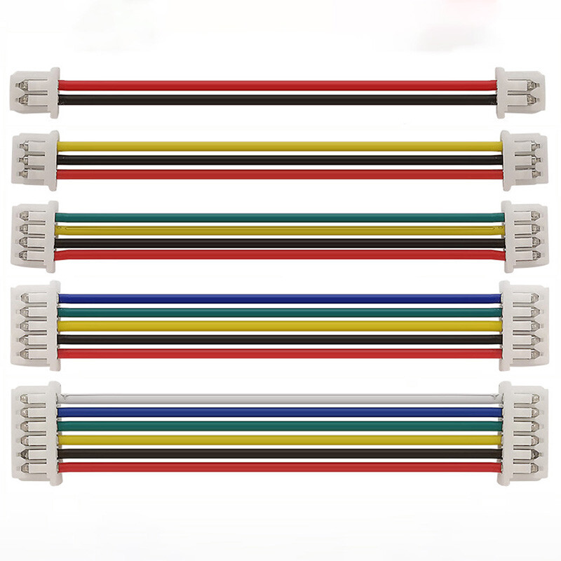 JST-PH 1.25mm Pitch Female to Female Connector Cable Wires 2 3 4 5 6 7 8 Pin
