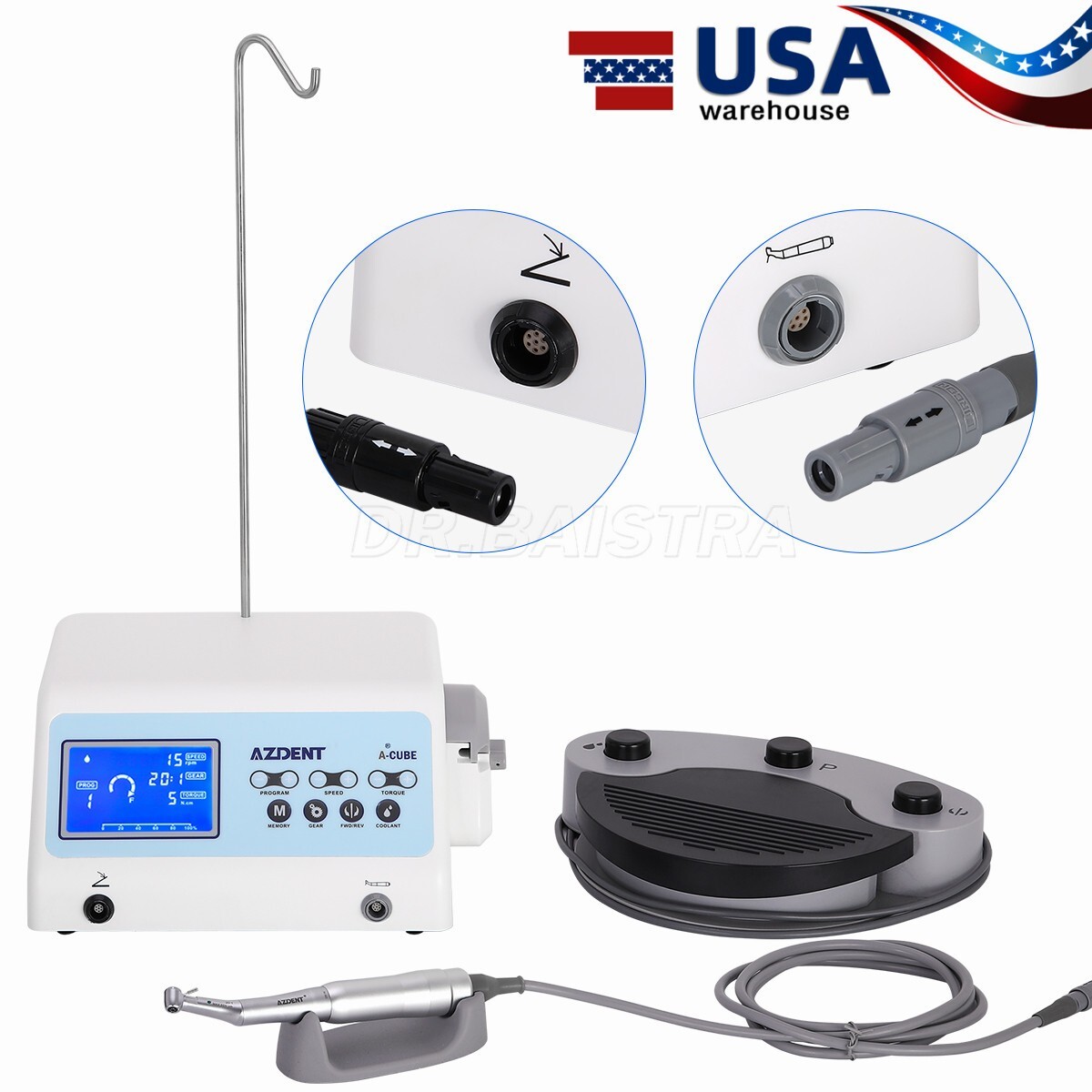 Dental Implant Machine System Surgical Brushless Drill Motor 20:1 Handpiece