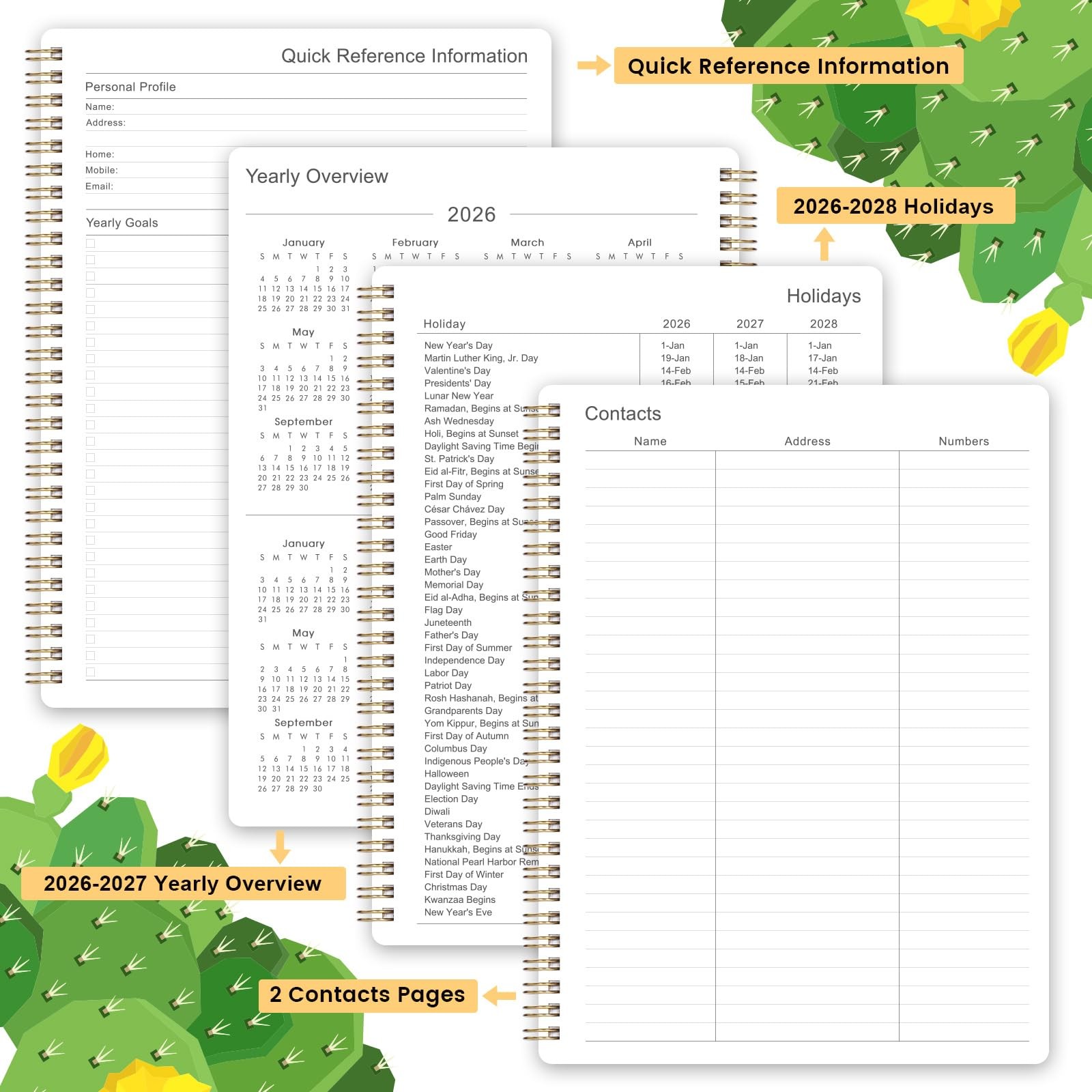 2026 Planner/Calendar – 2026 Planner Weekly and Monthly, 9” × 11”, Jan. 2026 –