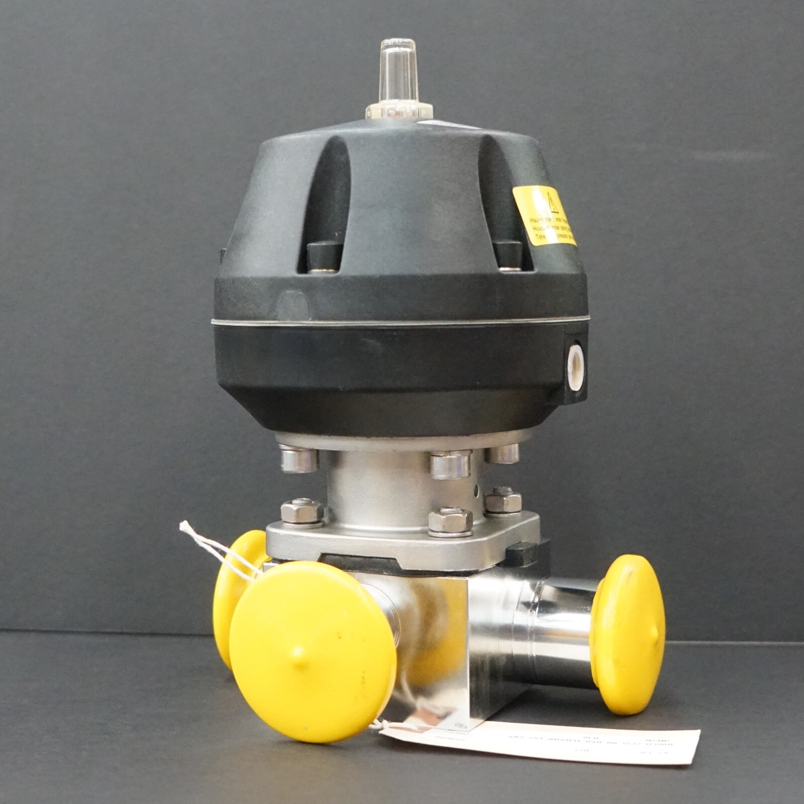 GEMU 687 Tri-Clamp Diaphragm Valve, 3-Way, EP SS, 687-25T-8041131-040-80-1537