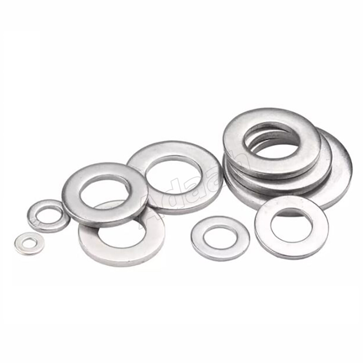 SUS201 Stainless Steel – Flat Washer Gasket M3 M4 M5 M6 M8 M10 M12 Fit for Screw