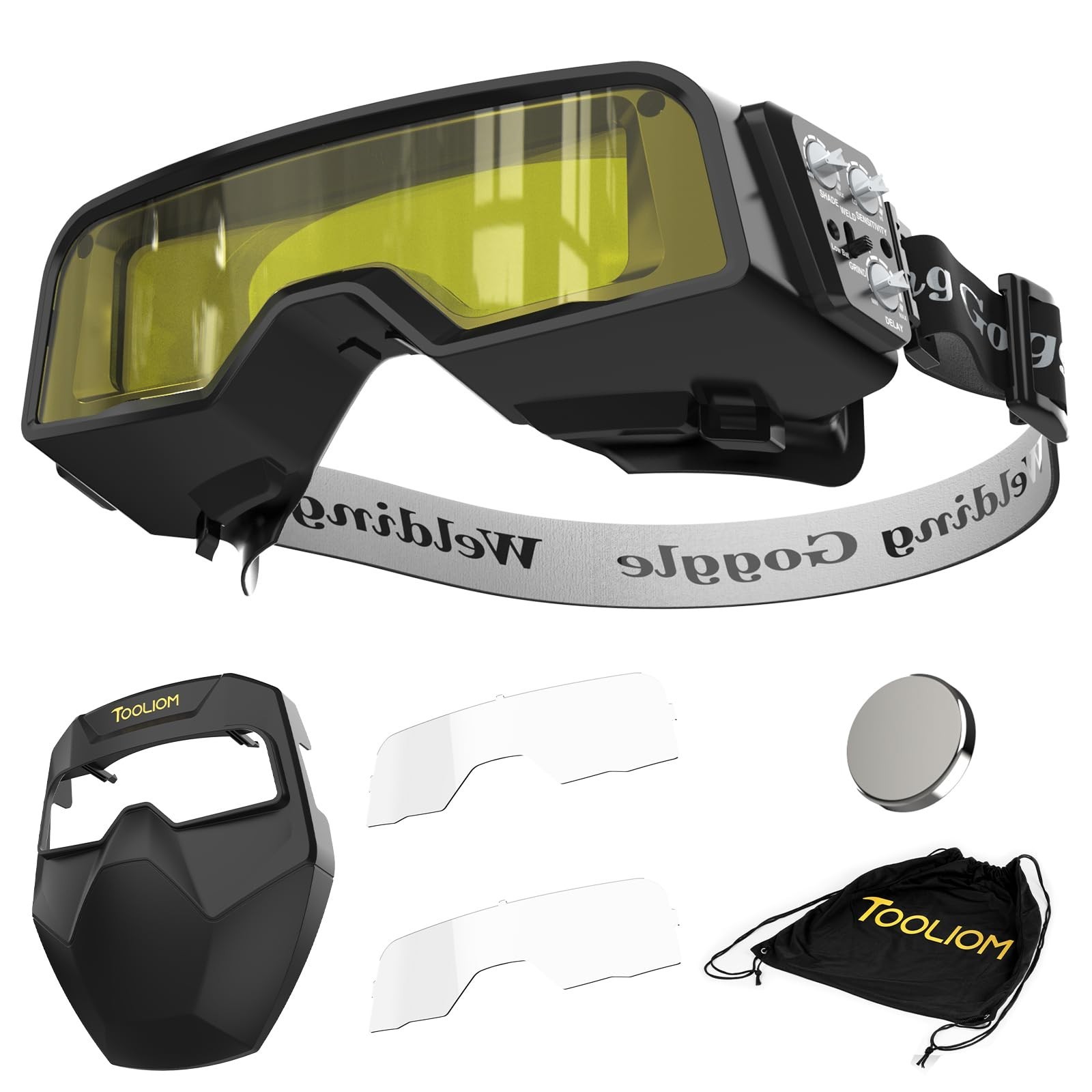 Auto-Darkening Welding Goggles with Detachable Shield | True Color, 0.00003s Res