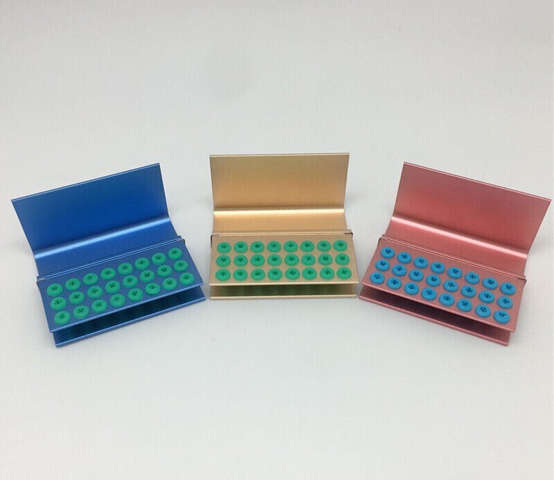 Dental Bur Holder Block Disinfection Box Case Aluminium Autoclave 24/76/152 Hole
