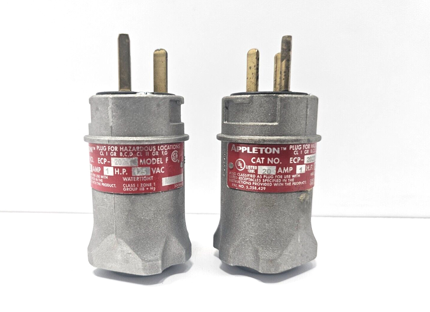 APPLETON ECP2023 ECP PLUG 20A 125V 2W3P