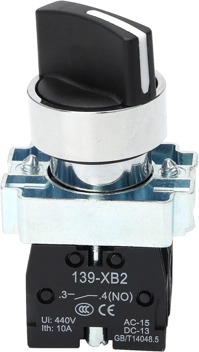 22Mm Selector Switch 3 Position Maintained 2NO Latching Rotary Selector Switch