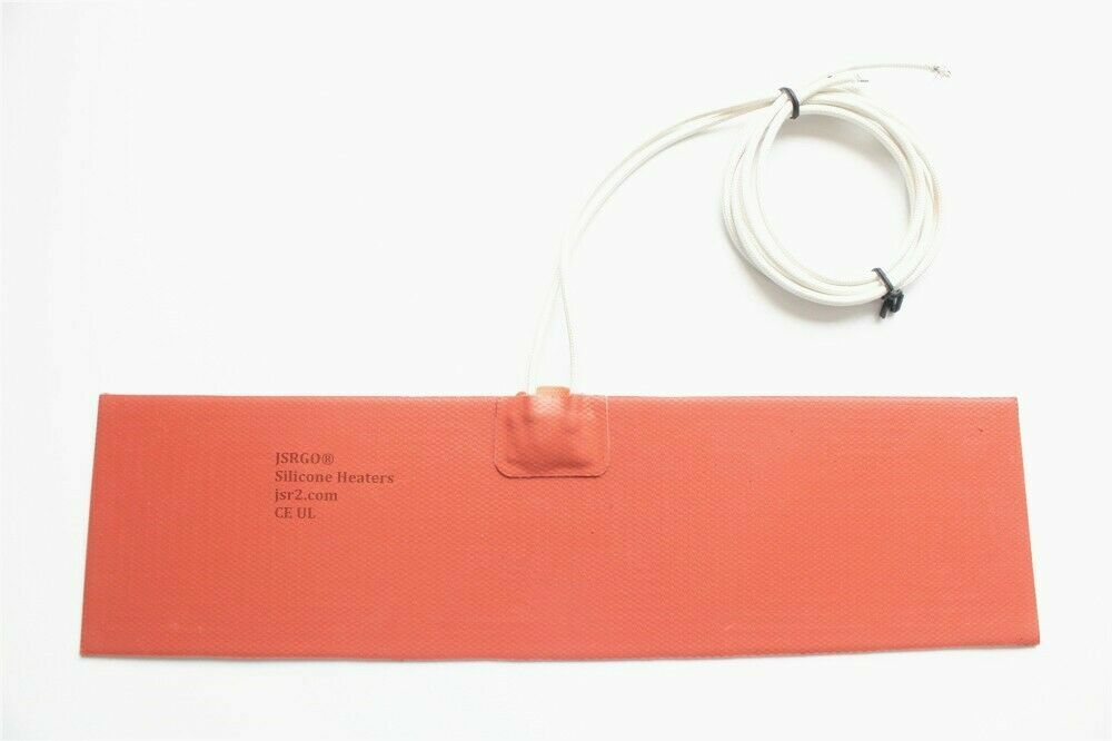 Silicone Heater w/ PSA Factory Direct Sale 3″ X 12″ 12V 100W JSRGO CE UL