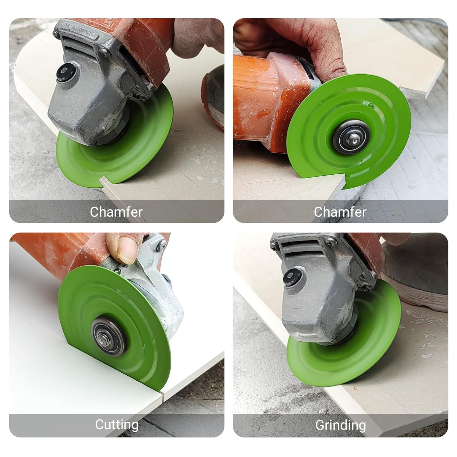 LOZLIN 3 PCS 115MM Vacuum Brazed Ultra-Thin Multi-Pore Flat Abrasive Sheet Disc