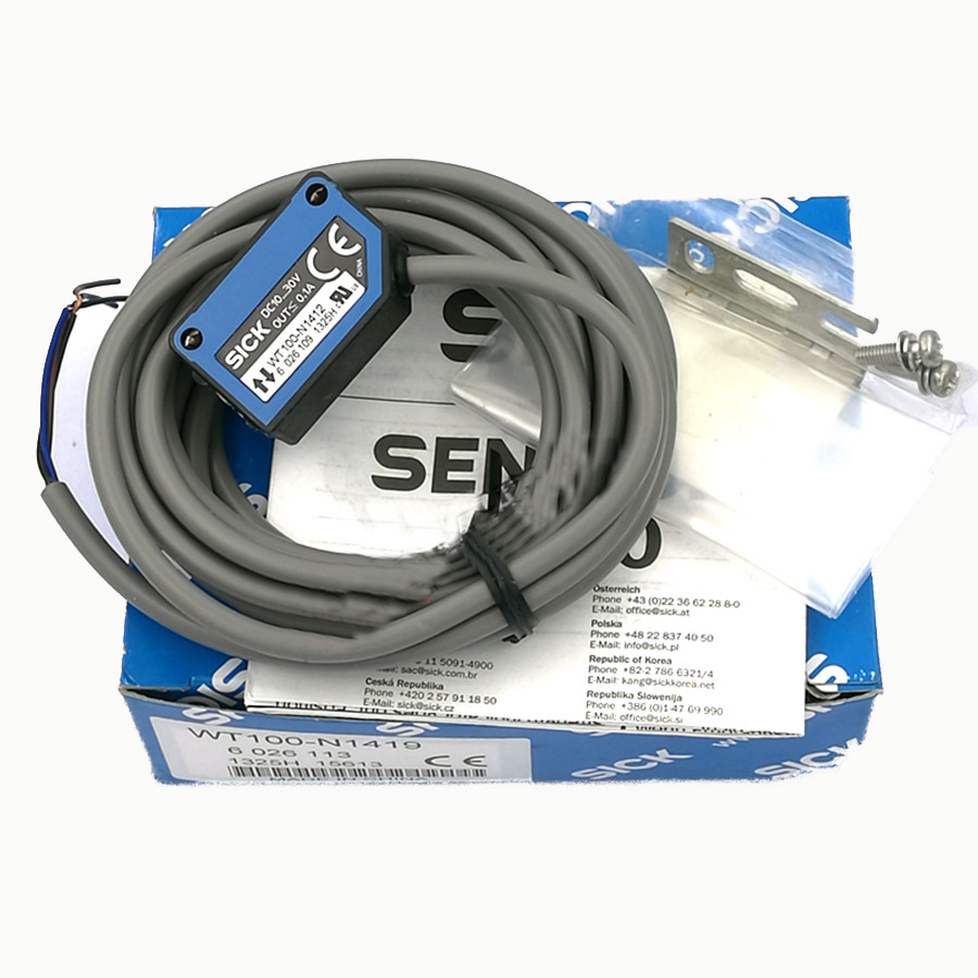 SICK WT100-N1412 Photoelectric Switch New WT100N1412 One Free Shipping #US