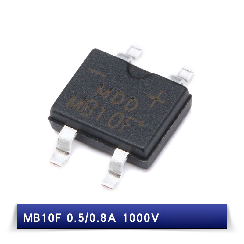 20pcs SMD MB10F 0.5/0.8A 1000V single-phase glass passivation rectifier Actives