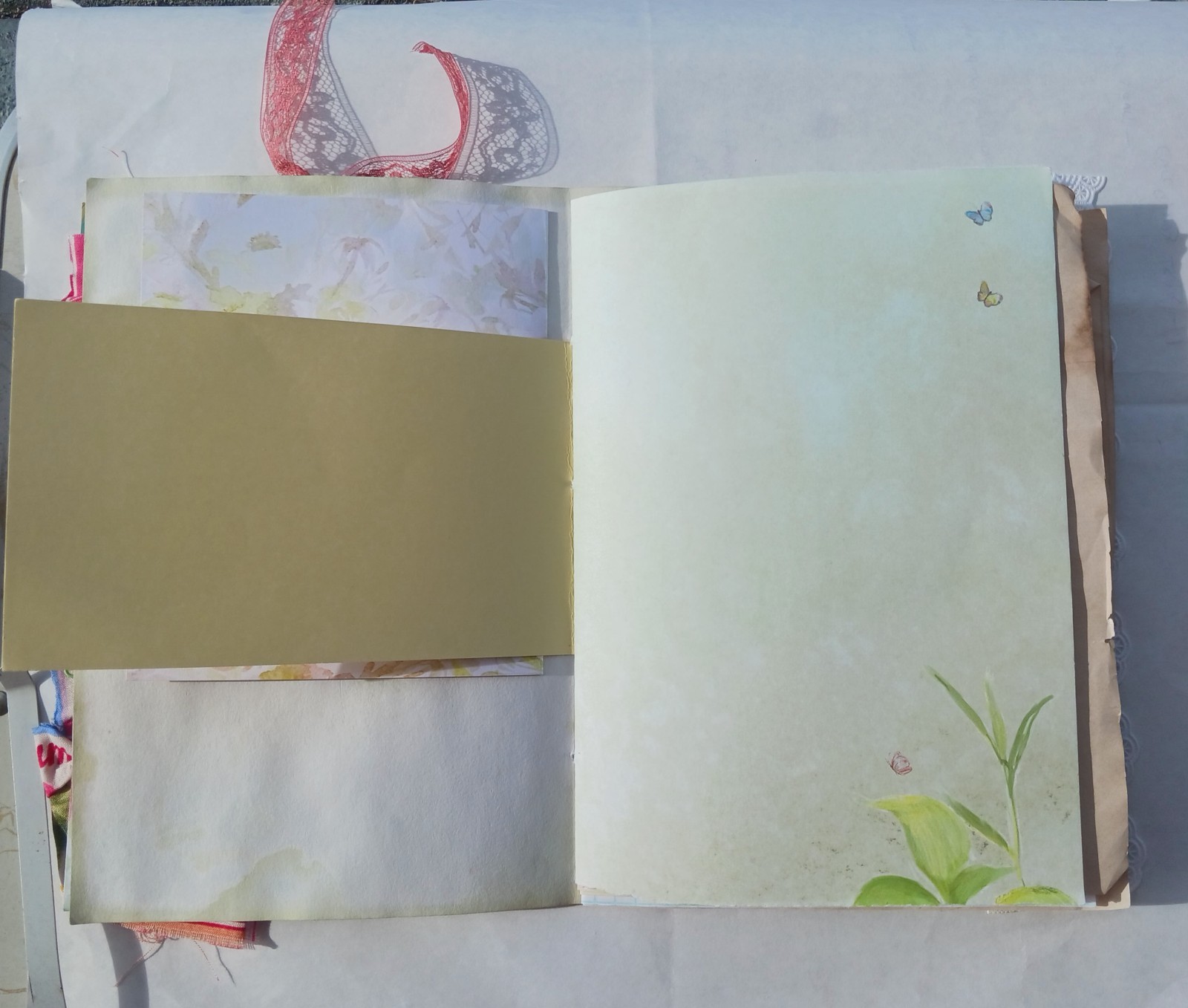 Garden Themed Junk Journal Soft Cover 50 pages