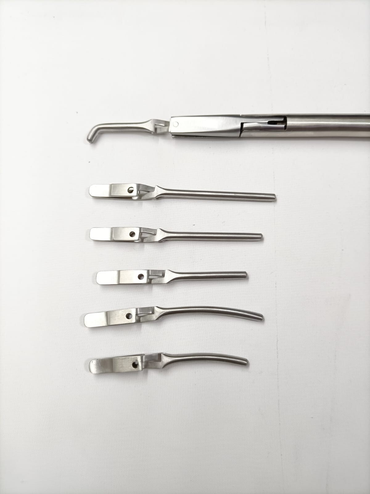 Laparoscopic Bulldog Clamp 10mm With 6clips Stainless Steel Reusable Instruments