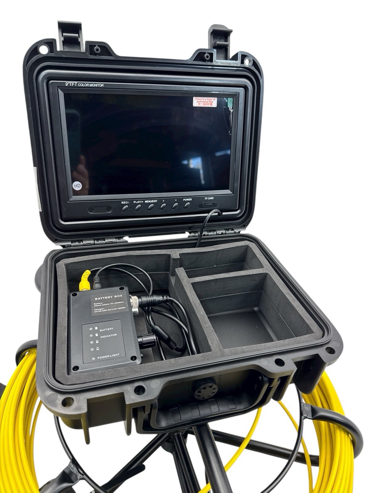 VEVOR Pipe Inspection System 9in sewer inspection Screen 164 Foot Cable WP9600A