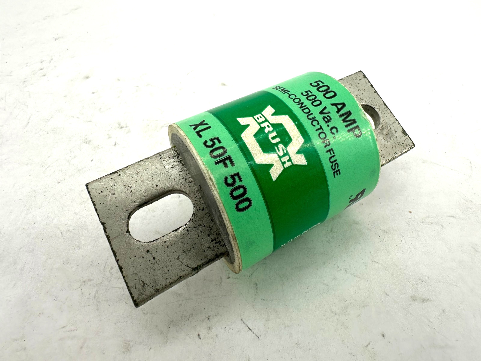 New Brush XL-50F-500 Semi-Conductor Fuse 500A 500V XL50F500