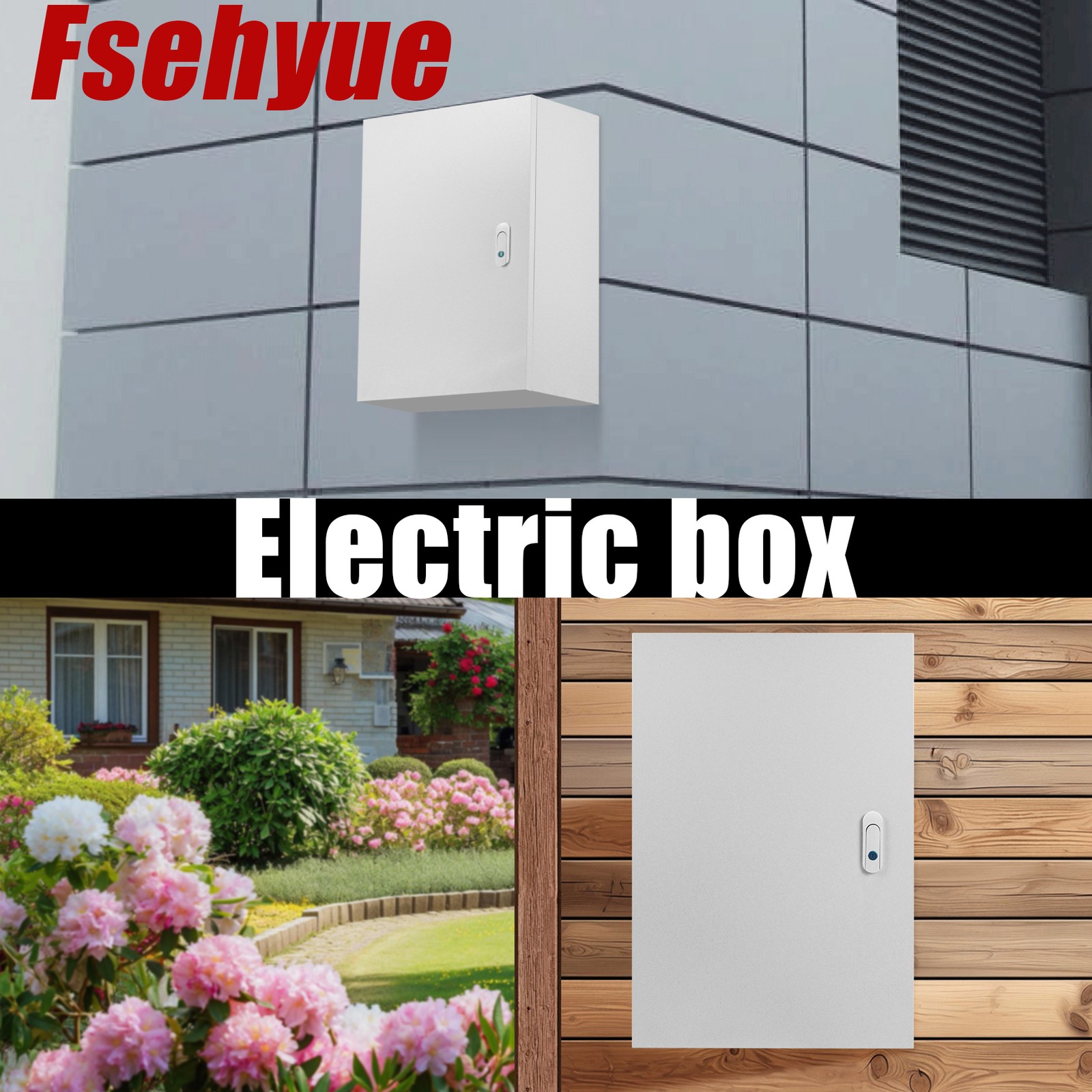 Wall Mount IP65 Carbon Steel Electrical Enclosure Box 24 x 16 x 10 inch
