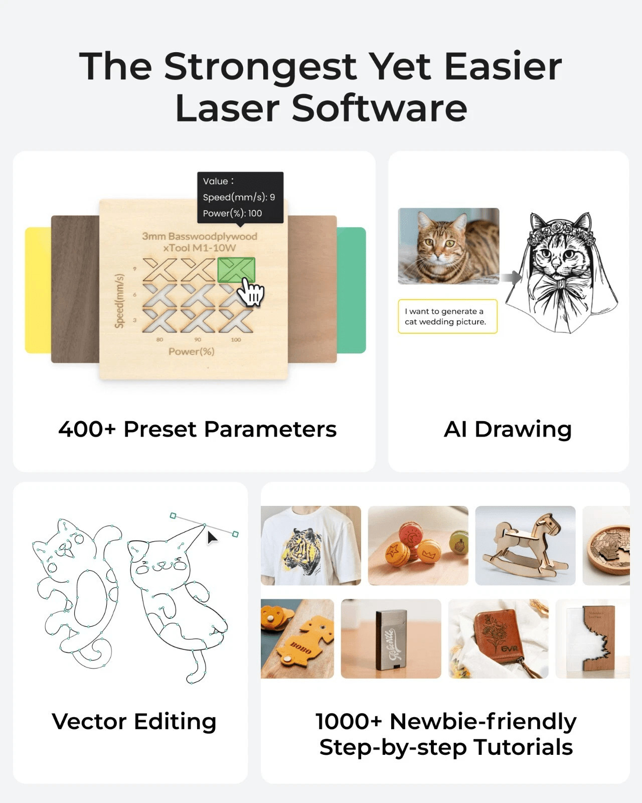 xTool S1 20W Laser Engraver, 600mm/s,Basic Bundle, Dark Green – Refurbished