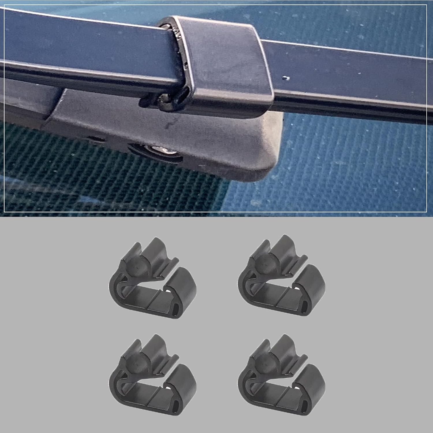 Tesla Windshield Wiper Hose Clips 4 Pack