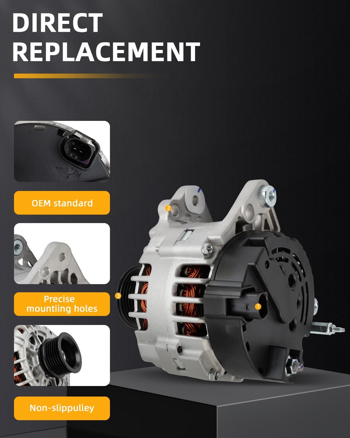 Alternator for VW Beetle Golf Jetta Bora 1.8L 2.0L 12V 90A 06B903018H