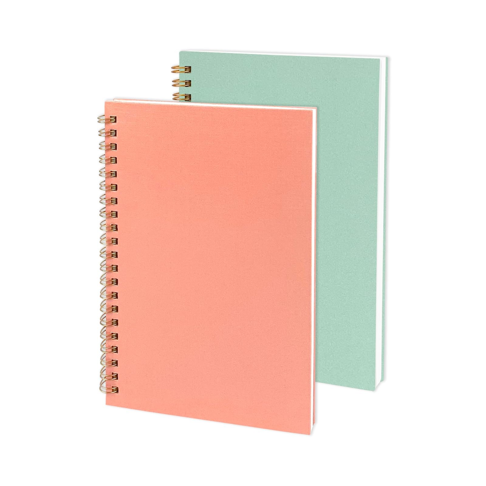 DSTELIN Sketch Coil Notebooks, 2-Pack (Pink & Green), 7.5 x 5.1 Pink & Green