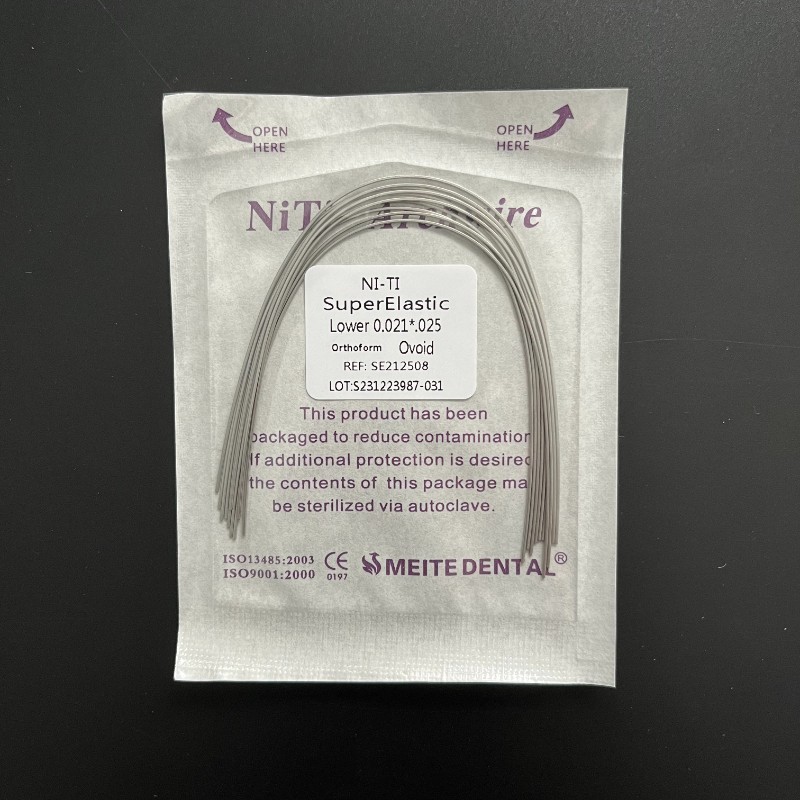 Dental Orthodontic Niti Super Elastic Ovoid/Natural Rectangular/Round Arch Wire