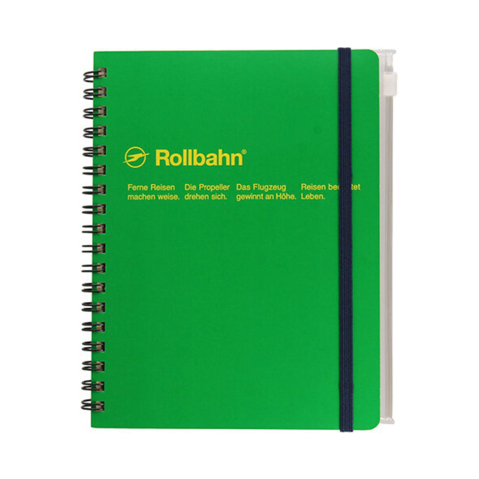 Delfonics Rollbahn Spiral Notebook Slider Case: 5.2 in. x 7 in. (Clear) *B6 note