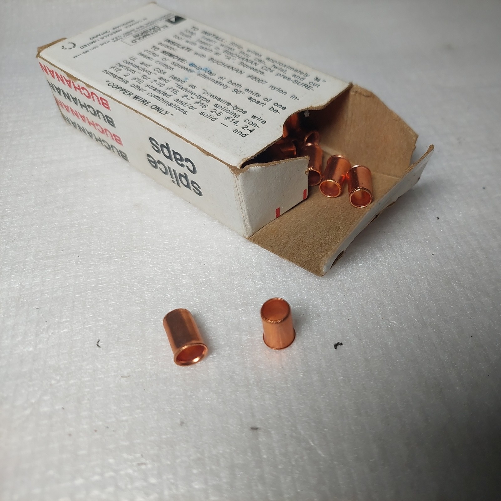Buchanan 2006S Open End Splice Caps DC # 781789-45005 – Qty. Only 78 Pieces