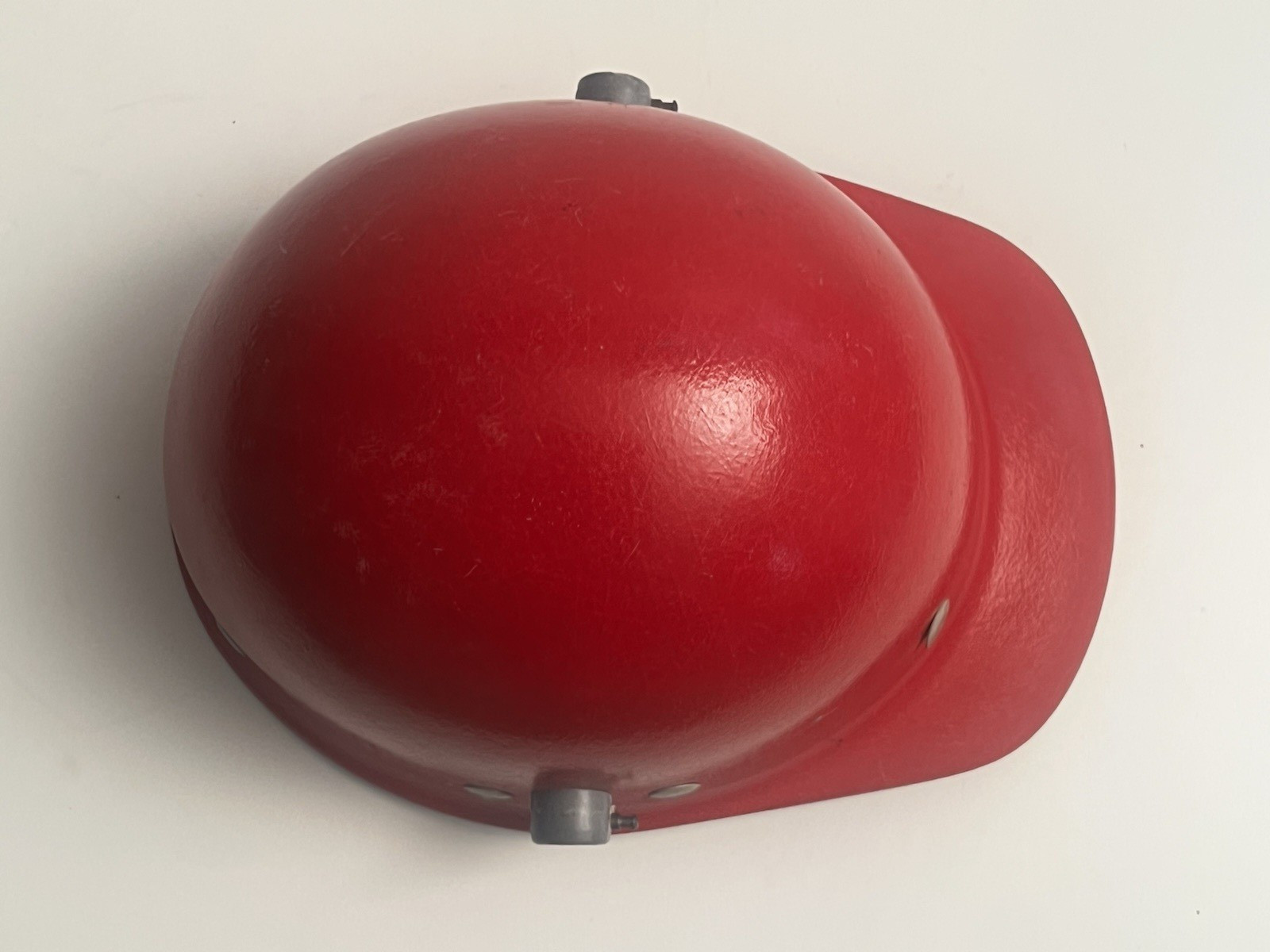 Vintage SuperGlas Fibre Metal Fiberglass Duck Bill Red Hard Hat USA 1980s