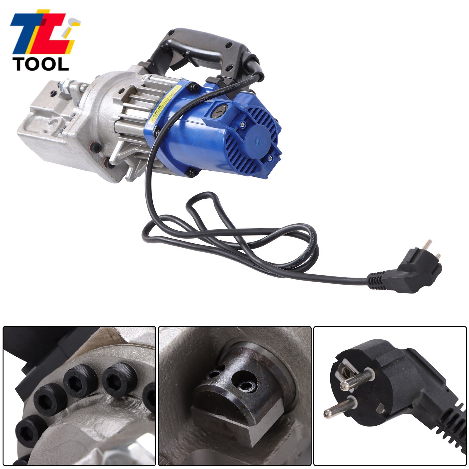 Portable Electric Rebar Cutter RC-20, 3/20»-3/4» Range, 220V/110V Dual Voltage