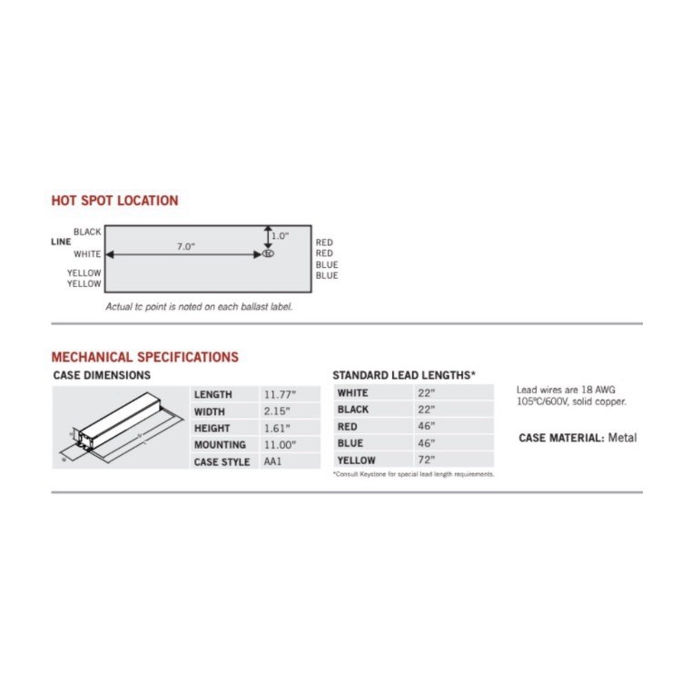 Keystone KTEB-2110-UV-TP-PIC – T12 Ballast Sealed