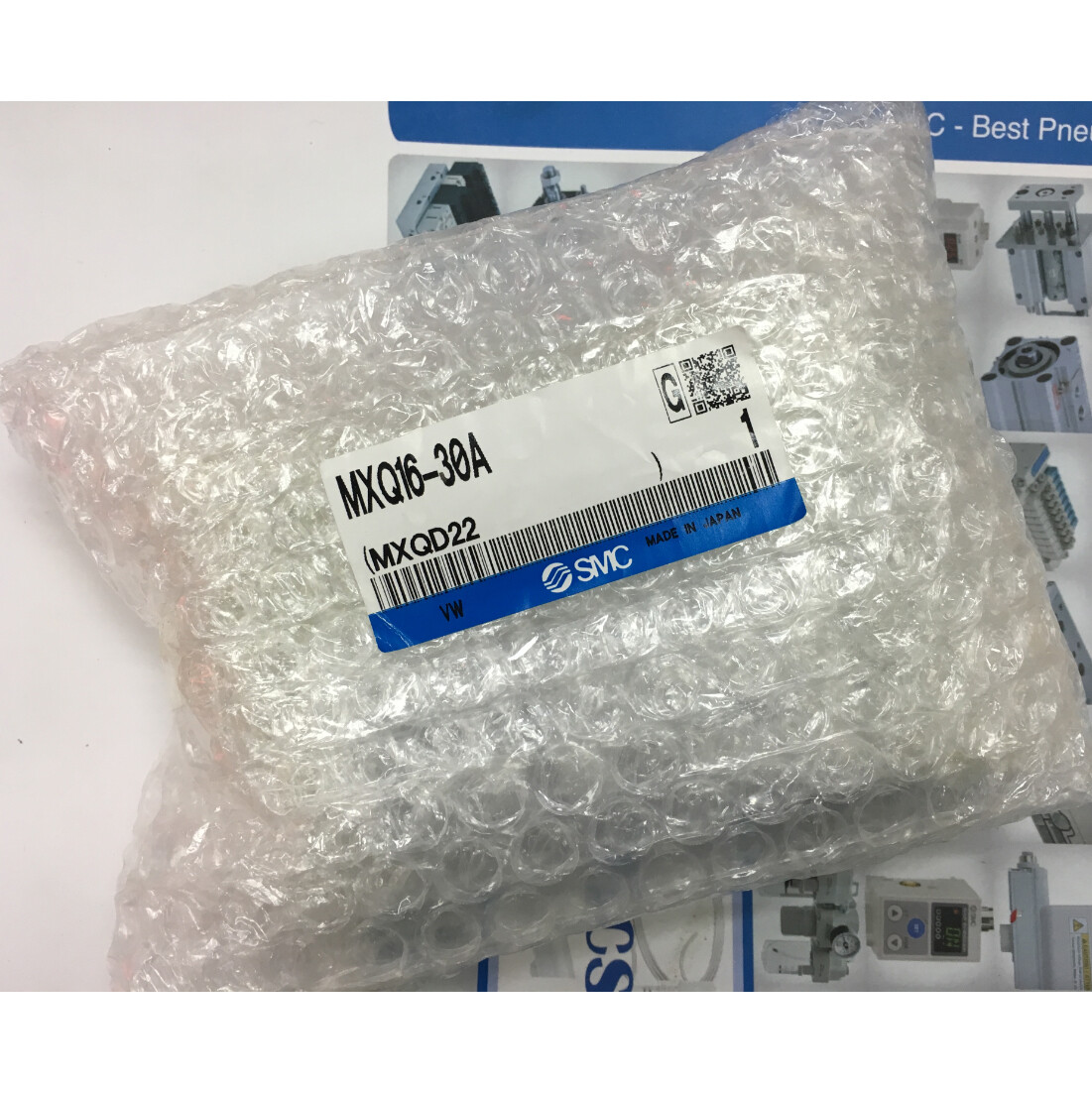 SMC MXQ16-30A Cylinder 1PC New MXQ1630A Expedited Shipping