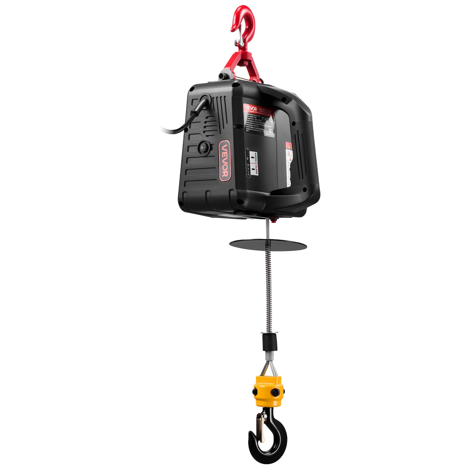 VEVOR 2-in-1 Electric Hoist Winch 1100 lbs Manual Wireless Remote Control