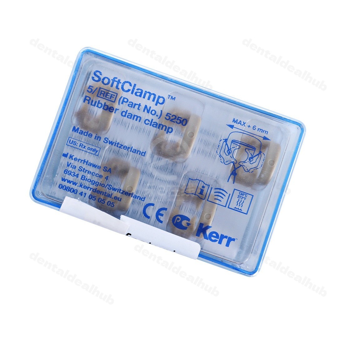 Kerr OptiDam SoftClamp Kit 5 Clamps Autoclavable Dental Rubber Dam 5250