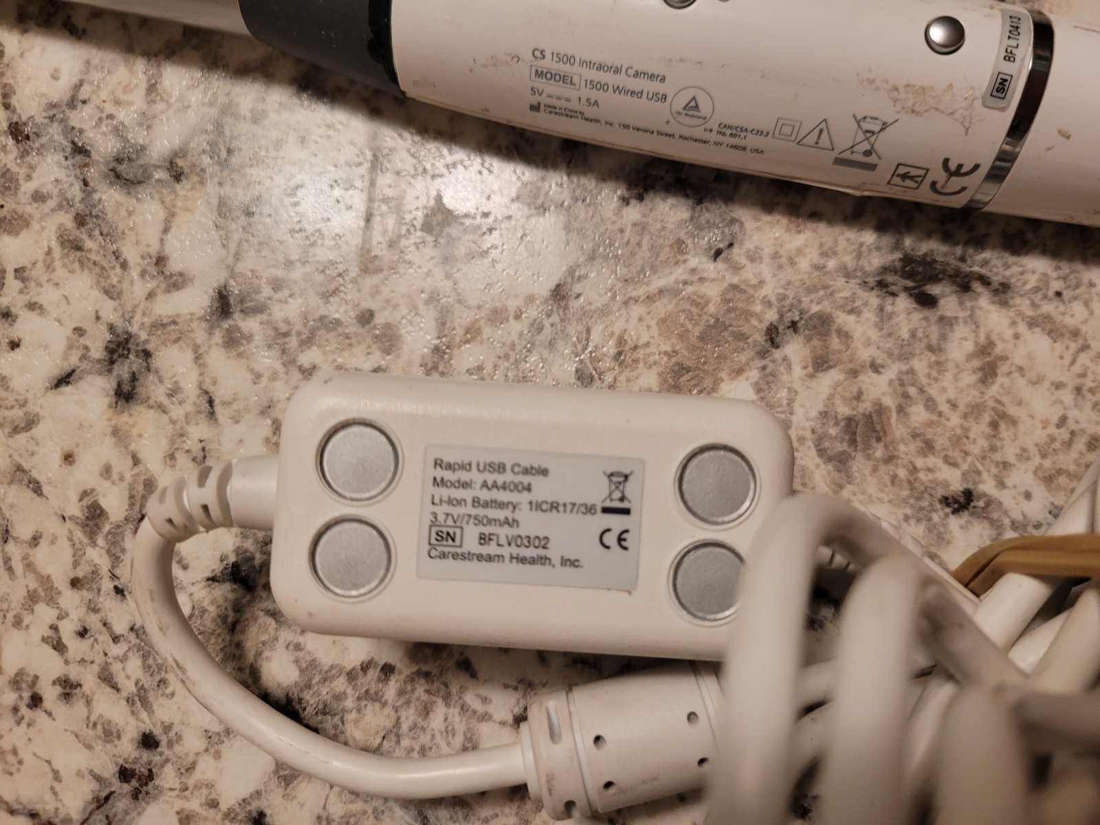 Works Great Carestream CS1500 Intraoral Camera with Detachable USB *w/ 6-month