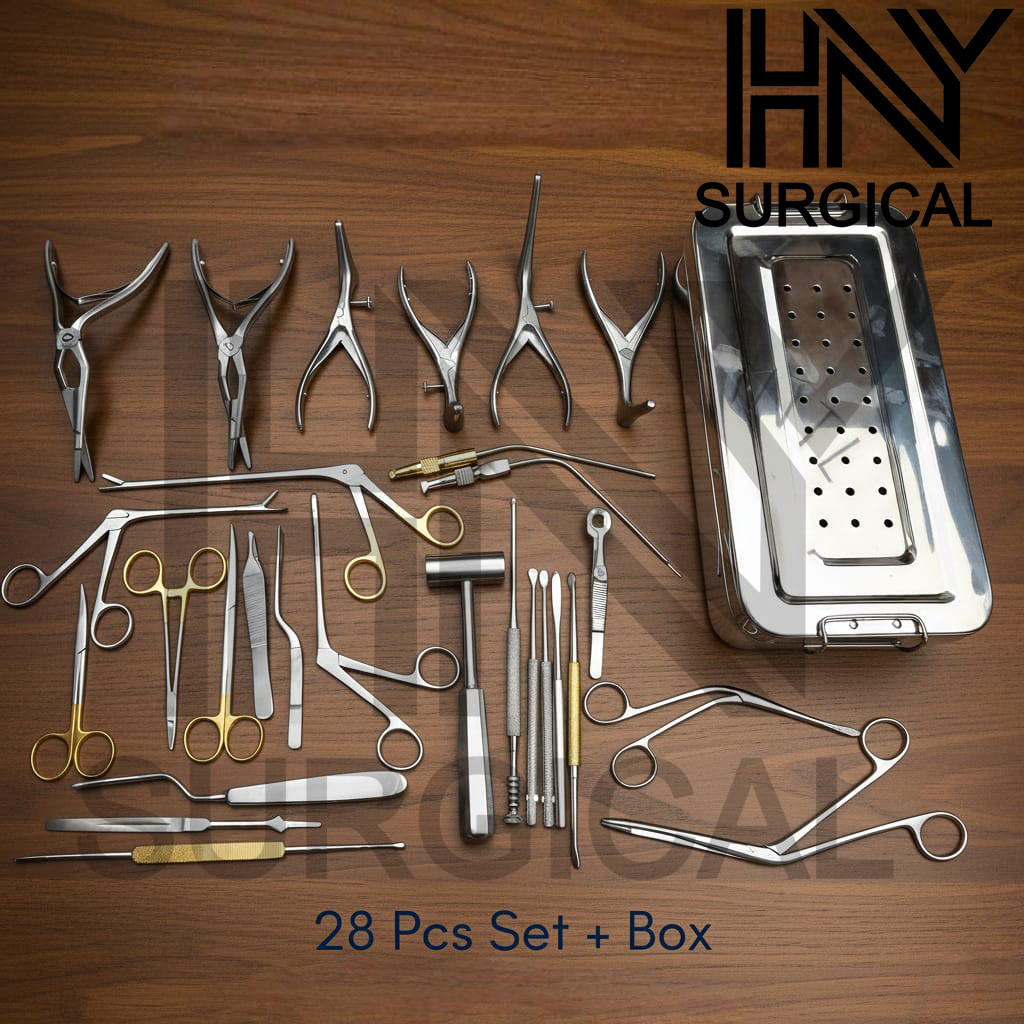 Septoplasty Instruments Set of 28 Pcs – Nasal Surgery Tool Set A+ German Quality