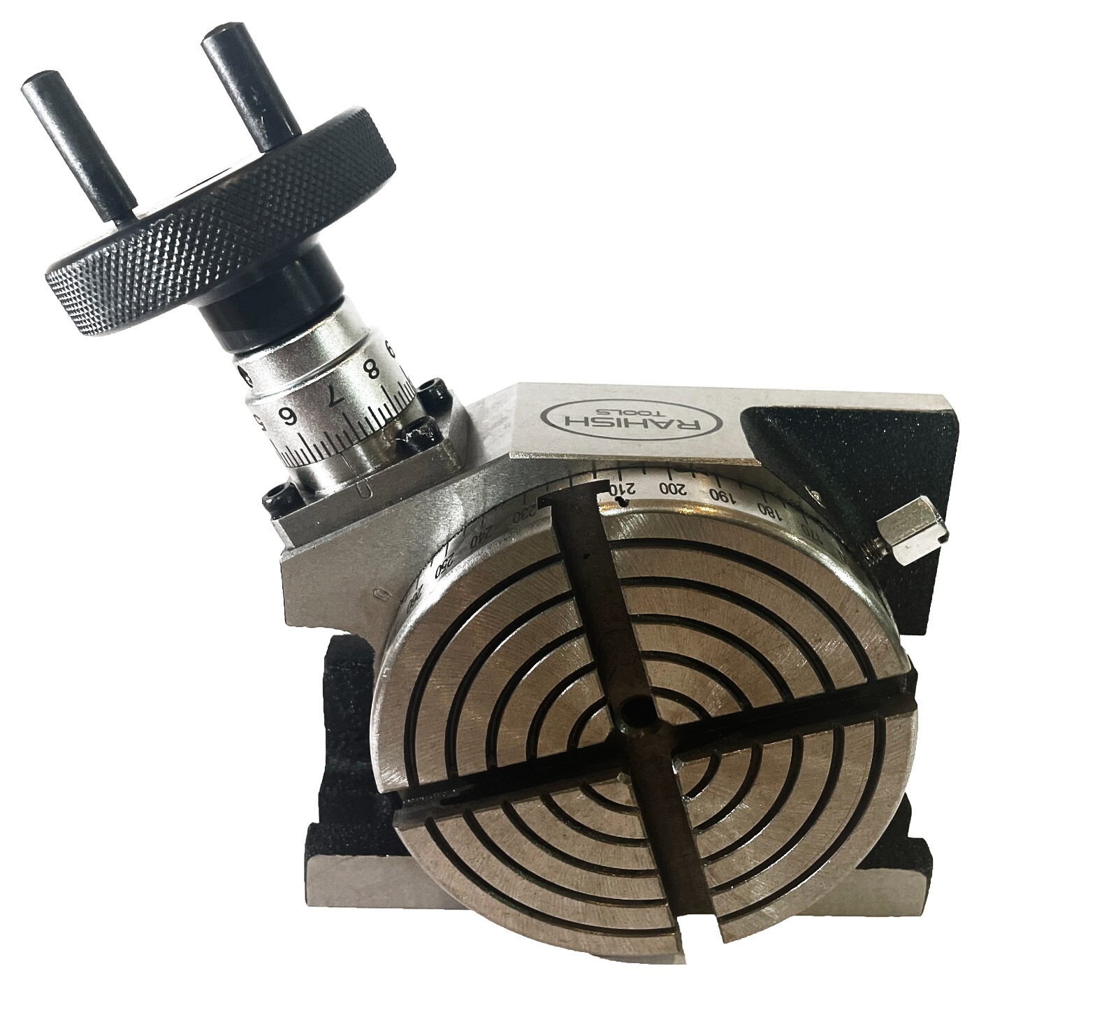 4″ 100 mm Rotary Table Horizontal And Vertical With 65 mm 3 Jaw Chuck Backplate