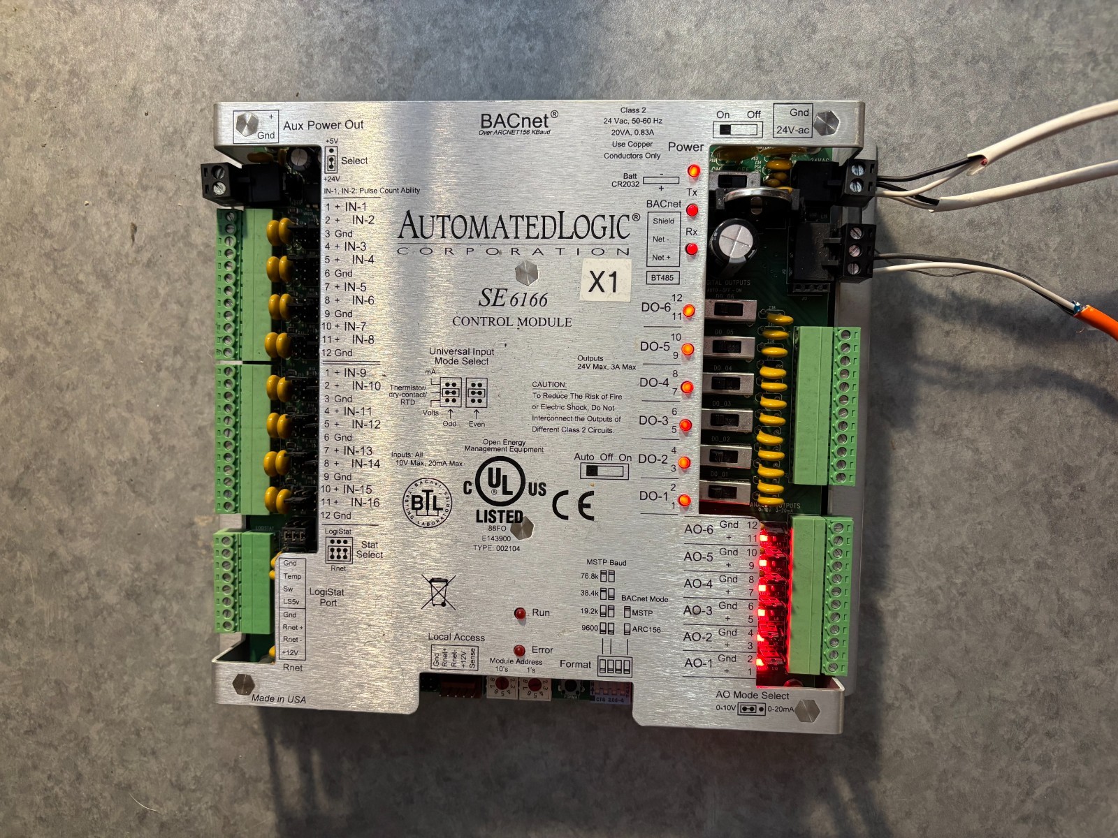 Automated Logic SE6166 BACnet Control Module – USED