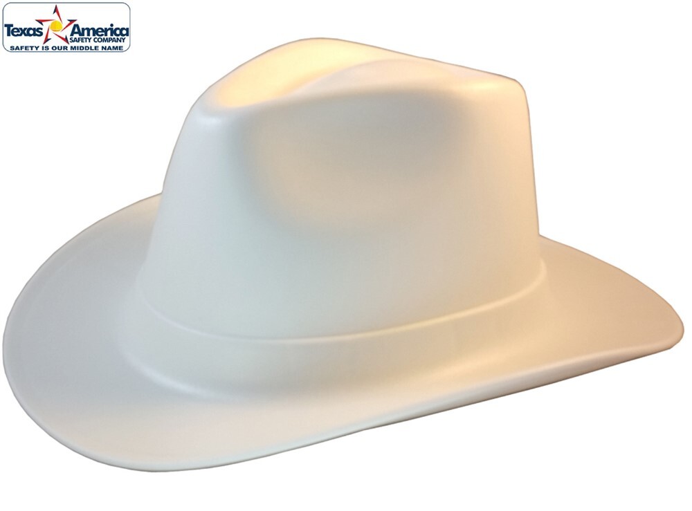 Occunomix Western Cowboy Hard Hat with Ratchet Suspension – White
