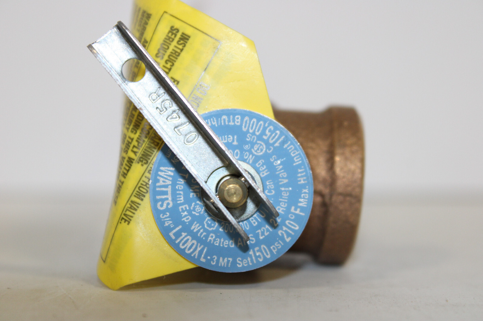 3/4″ WATTS L100XL-3 M7 RELIEF VALVE SET 150PSI NEW