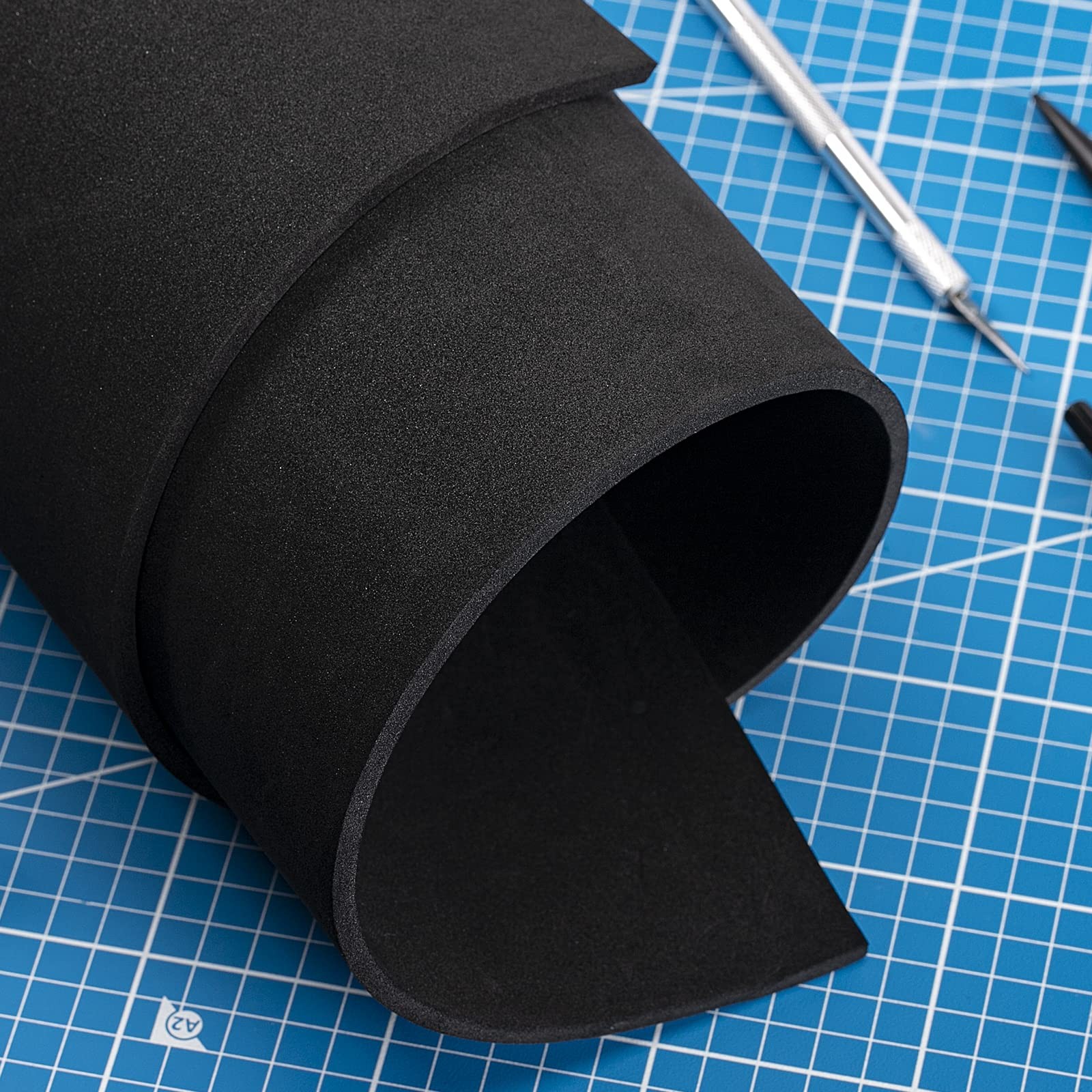 EVA Foam Sheet 3mm Black Craft Cosplay DIY Projects 59×13.9in High Density