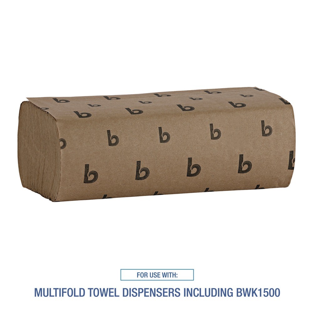 Boardwalk 6202 9″ x 9-9/20″ Multifold Paper Towels – Natural (16/Carton) New
