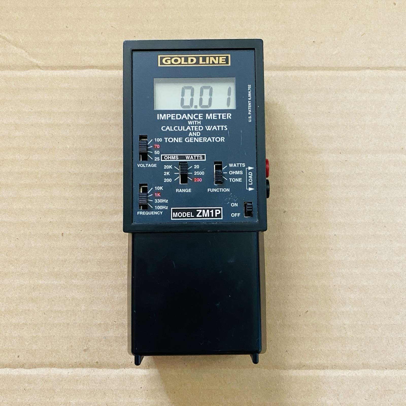 Goldline ZM1P Impedance Meter with Overload Protection – Meter Device ONLY