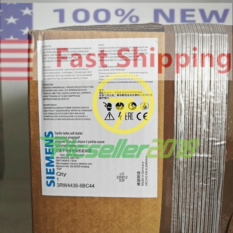 3RW4436- 6BC44 NEW SIEMENS SIRIUS Soft Starter 90kW 3RW44366BC44